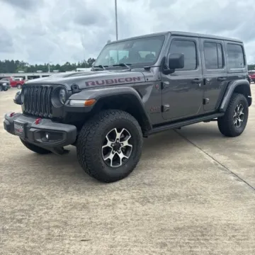Gray 2021 Jeep Wrangler Unlimited Rubicon for sale in Leesville, LA