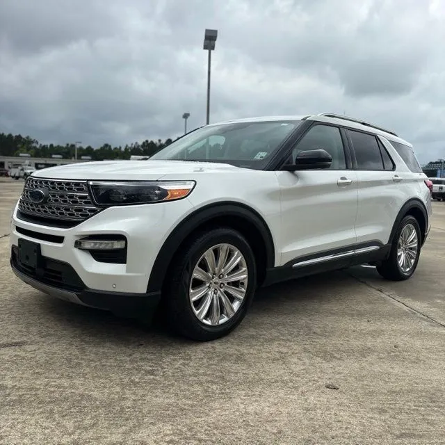 White 2023 Ford Explorer Limited for sale in Leesville, LA