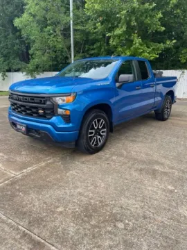 Blue 2024 Chevrolet Silverado 1500 Custom for sale in Leesville, LA
