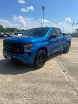 Blue 2024 Chevrolet Silverado 1500 Custom for sale in Leesville, LA