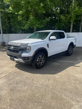 White 2025 Ford Ranger Lariat for sale in Leesville, LA