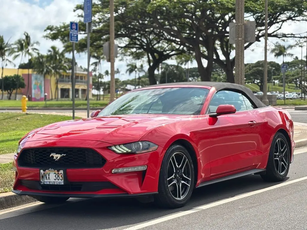 Red 2022 Ford Mustang EcoBoost Premium for sale in Honolulu, HI