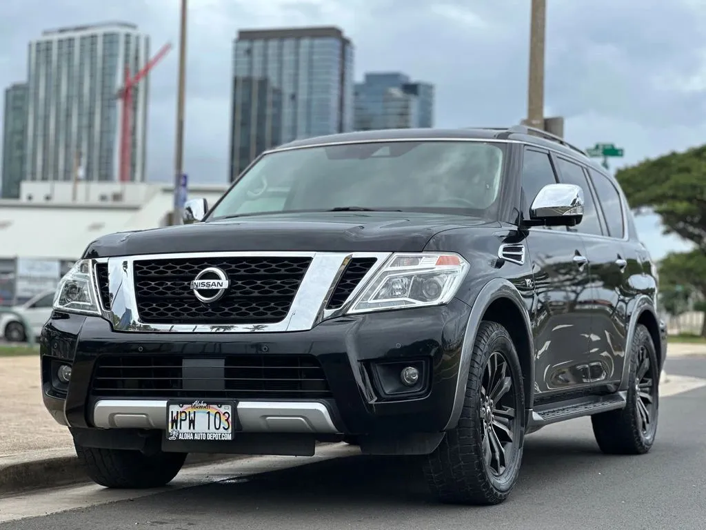 Black 2018 Nissan Armada Platinum for sale in Honolulu, HI