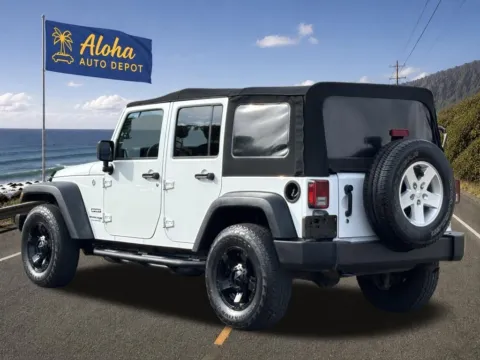 Another view of 2018 Jeep Wrangler JK Unlimited Sport for sale in Honolulu, HI at Aloha Auto Depot LLC.