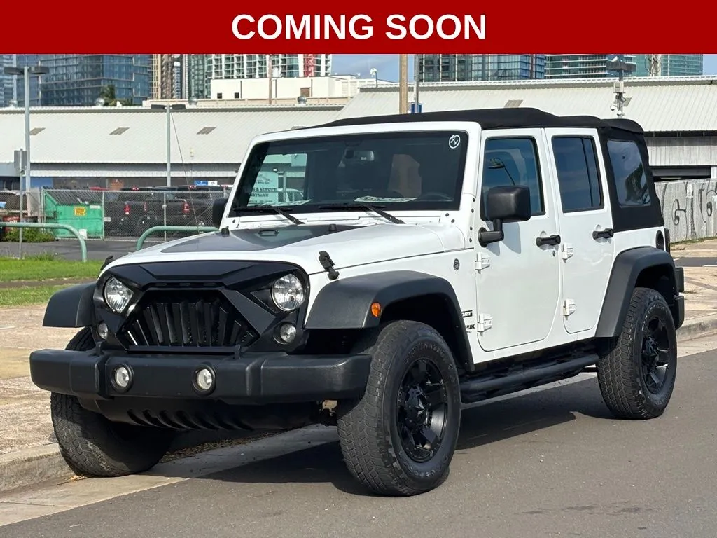 White 2018 Jeep Wrangler JK Unlimited Sport for sale in Honolulu, HI