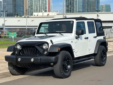 White 2018 Jeep Wrangler JK Unlimited Sport for sale in Honolulu, HI