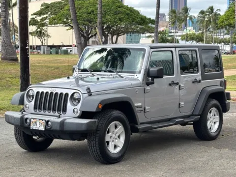 Silver 2018 Jeep Wrangler JK Unlimited Sport for sale in Honolulu, HI