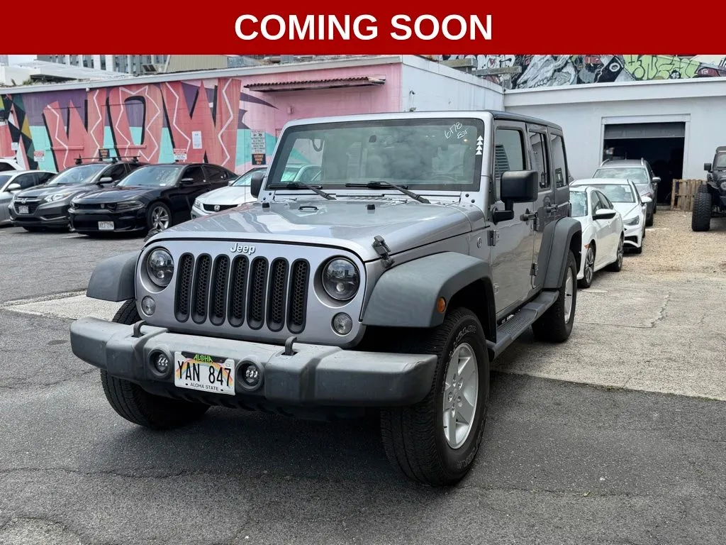 Silver 2018 Jeep Wrangler JK Unlimited Sport for sale in Honolulu, HI