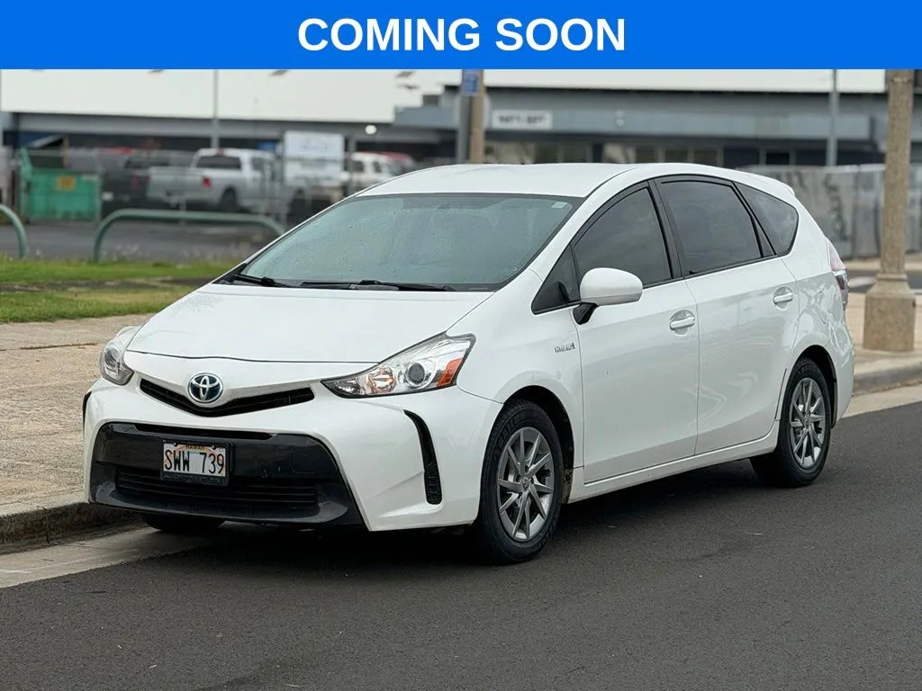 White 2016 Toyota Prius v Five for sale in Honolulu, HI