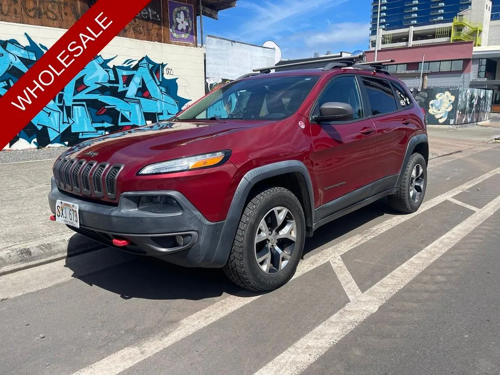 Red 2015 Jeep Cherokee Trailhawk for sale in Honolulu, HI