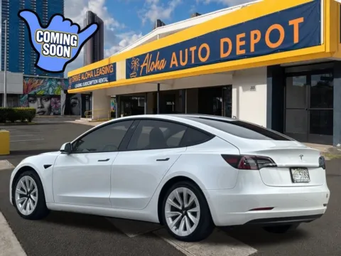 Another view of 2021 Tesla Model 3 Standard Range Plus for sale in Honolulu, HI at Aloha Auto Depot LLC.