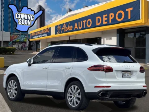 Another view of 2018 Porsche Cayenne Platinum Edition for sale in Honolulu, HI at Aloha Auto Depot LLC.