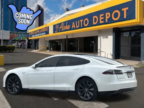 Another view of 2013 Tesla Model S Performance for sale in Honolulu, HI at Aloha Auto Depot LLC.