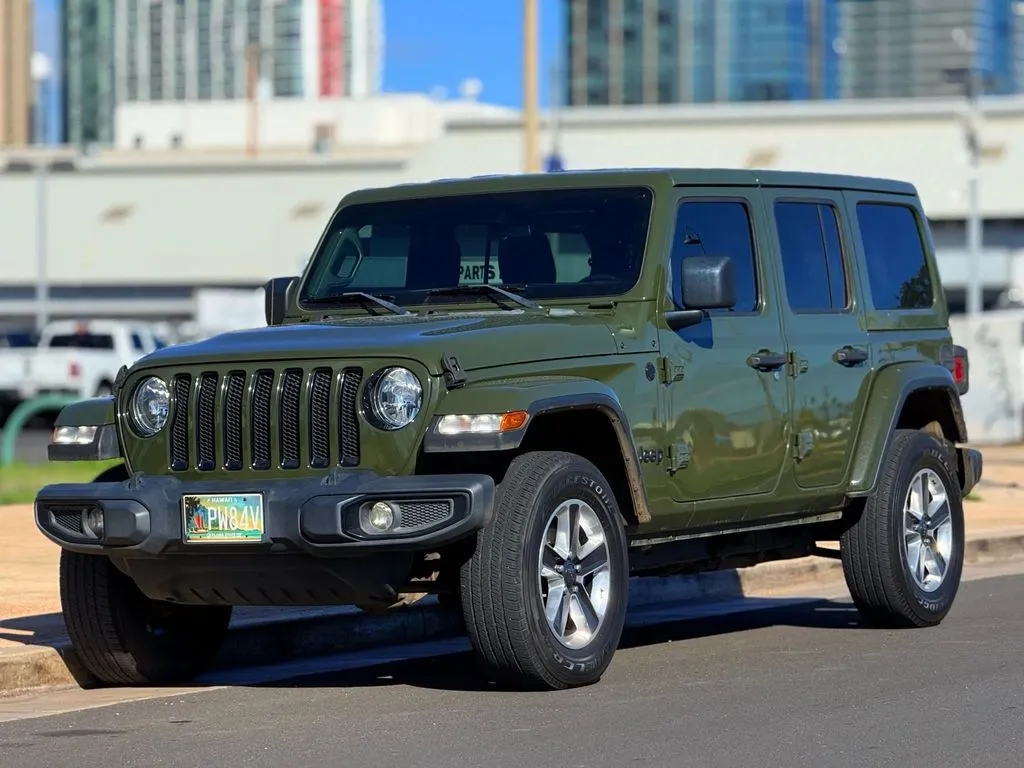 Green 2021 Jeep Wrangler Unlimited Sahara Altitude for sale in Honolulu, HI