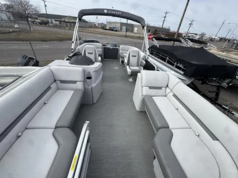 Photos of 2024 GODFREY XPERIENCE 2286 SBX 115HP BUNK TRAILER for sale in Fargo, ND at McLaughlin's RV and Marine