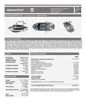 Another view of 2025 MASTERCRAFT XT22T DEMO for sale in Fargo, ND at McLaughlin's RV and Marine - Fargo