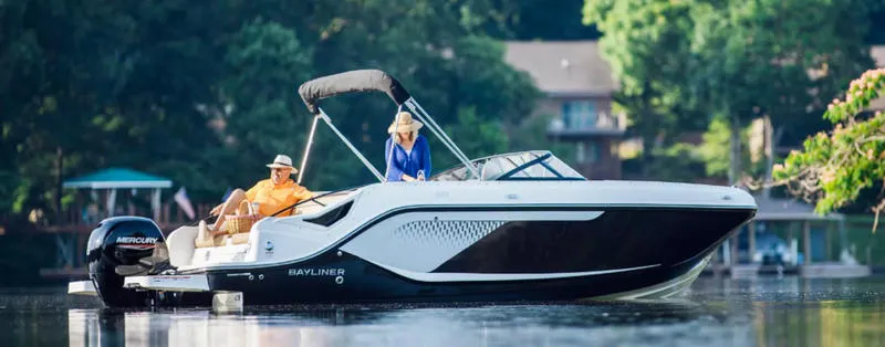 White 2025 BAYLINER DECKBOAT D22 for sale in Fargo, ND