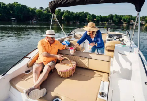 Photos of 2025 BAYLINER DECKBOAT D22 for sale in Fargo, ND at McLaughlin's RV and Marine