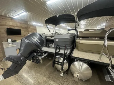 Another view of 2025 SUNCHASER LUCERNE 22 LR DH 115HP BUNK TRAILER for sale in Fargo, ND at McLaughlin's RV and Marine