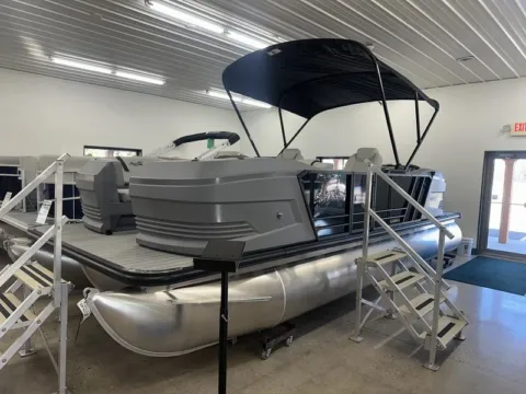 Green 2025 SUNCHASER LUCERNE SPORT 22 LR DH SPORT TRIPLE 150HP BUNK TRAILER for sale in Fargo, ND