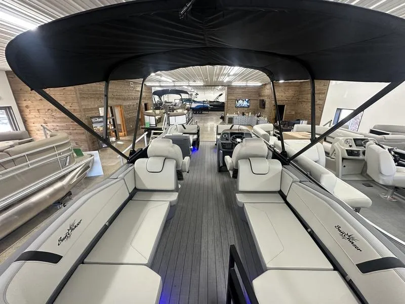 Green 2025 SUNCHASER LUCERNE SPORT 22 LR DH SPORT TRIPLE 150HP BUNK TRAILER for sale in Fargo, ND