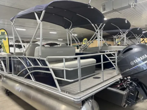 More photos of 2026 SYLVAN MIRAGE 820 CLZ DH 90HP BUNK TRAILER at McLaughlin's RV and Marine - Fargo, ND