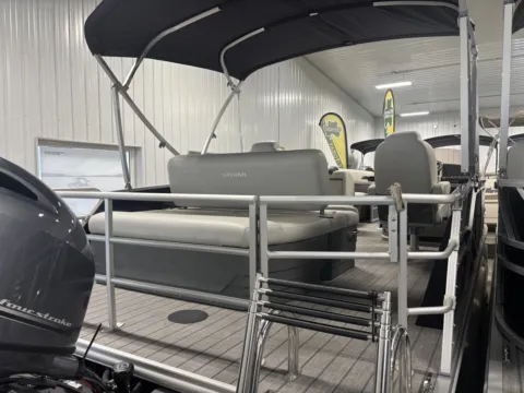 More photos of 2026 SYLVAN MIRAGE 820 CLZ DH 90HP BUNK TRAILER at McLaughlin's RV and Marine - Fargo, ND