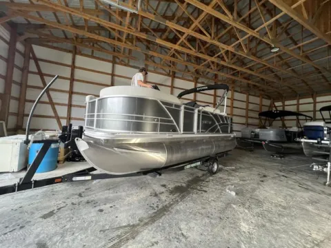 More photos of 2026 SYLVAN MIRAGE 820 PARTY FISH 90HP BUNK TRAILER at McLaughlin's RV and Marine, ND