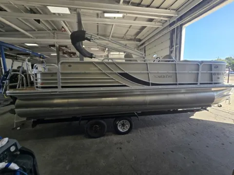 Another view of 2013 SOUTH BAY 522 FCR 150HP TRIPLE TOON MERC TRAILER for sale in Fargo, ND at McLaughlin's RV and Marine