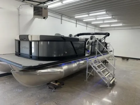 Another view of 2026 SUNCHASER GENEVA SPORT 25 SB DH TRIPLE 300HP BUNK TRAILER for sale in Fargo, ND at McLaughlin's RV and Marine