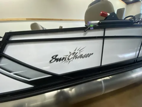 More photos of 2026 SUNCHASER GENEVA SPORT 23 SB TRIPLE 200HP BUNK TRAILER at McLaughlin's RV and Marine, ND