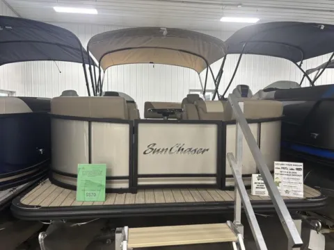 More photos of 2025 SUNCHASER GENEVA 22 SB DH 150HP LEGS BUNK TRAILER DEMO at McLaughlin's RV and Marine, ND