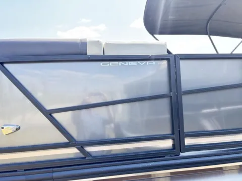 Another view of 2025 SUNCHASER GENEVA 22 LR DH PTS TRIPLE 150HP BUNK TRAILER for sale in Fargo, ND at McLaughlin's RV and Marine