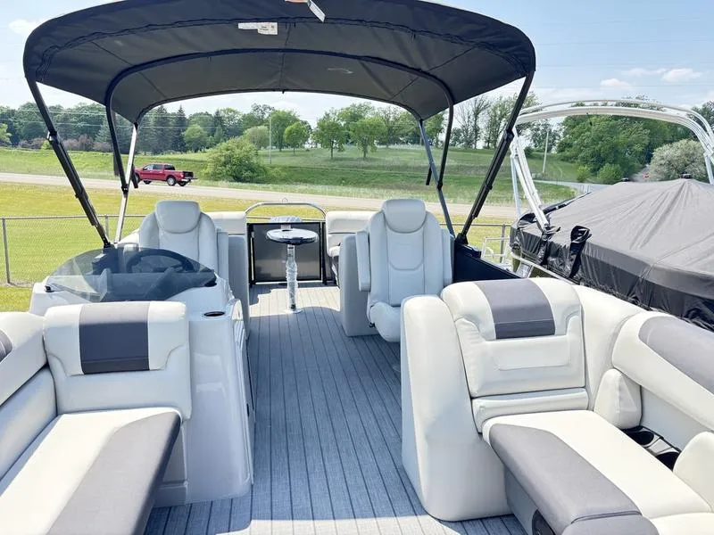 Photos of 2025 SUNCHASER GENEVA 22 LR DH PTS TRIPLE 150HP BUNK TRAILER for sale in Brainerd, MN at McLaughlin's RV & Marine - Brainerd