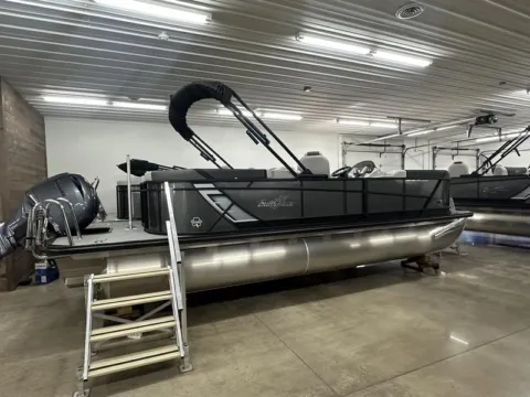 Another view of 2026 SUNCHASER GENEVA SPORT 23 LR DH TRIPLE 150HP BUNK TRAILER for sale in Fargo, ND at McLaughlin's RV and Marine