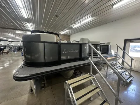 More photos of 2026 SUNCHASER GENEVA SPORT 23 LR DH TRIPLE 150HP BUNK TRAILER at McLaughlin's RV and Marine, ND