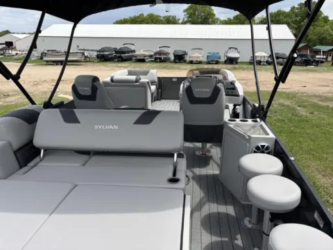 Photos of 2025 SYLVAN L-SERIES L-3 DLZ DH BAR TRIPLE 200HP BUNK TRAILER for sale in Fargo, ND at McLaughlin's RV and Marine