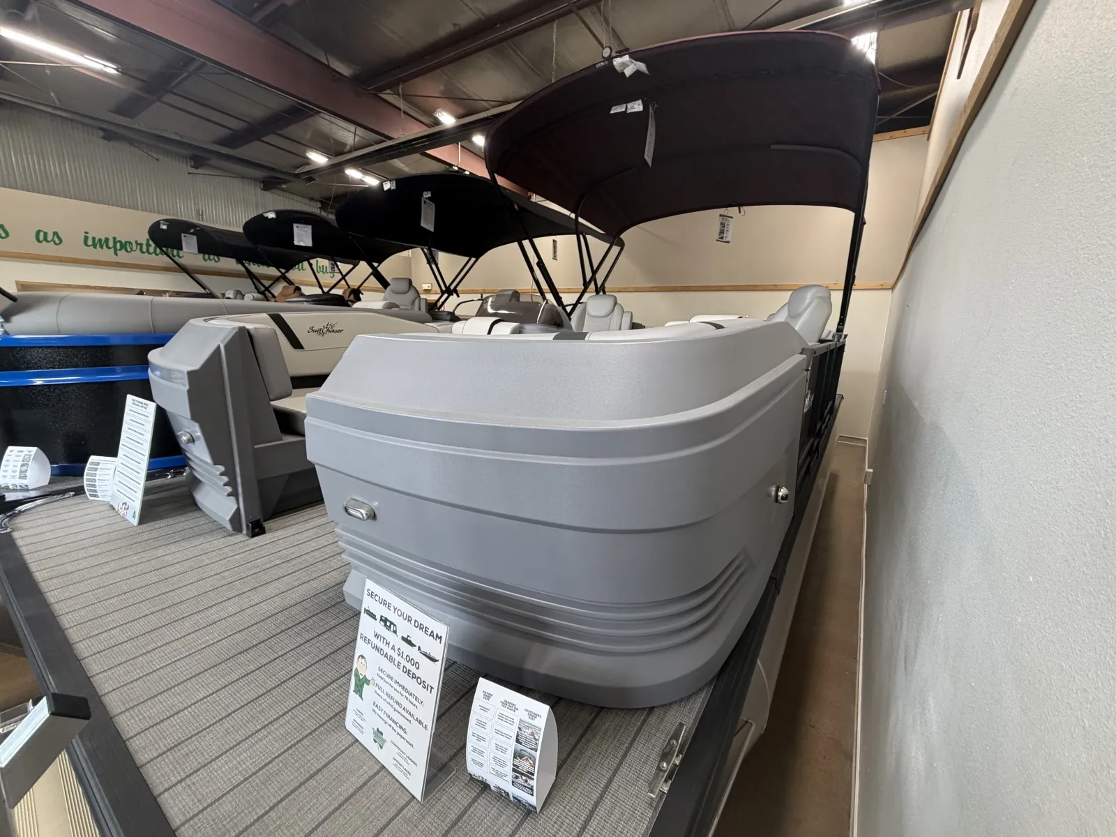 More photos of 2026 SUNCHASER LUCERNE SPORT 22 LR DH TRIPLE 150HP BUNK TRAILER at McLaughlin's RV and Marine - Fargo, ND