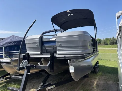 Another view of 2025 SUNCHASER LUCERNE SPORT 22 LR DH TRIPLE 150HP BUNK TRAILER for sale in Fargo, ND at McLaughlin's RV and Marine