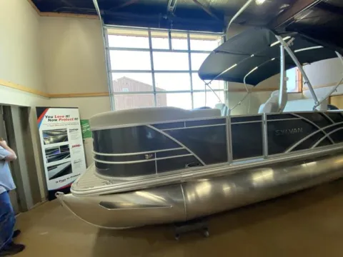 More photos of 2026 SYLVAN MIRAGE 820 CLZ DH 90HP BUNK TRAILER at McLaughlin's RV and Marine, ND
