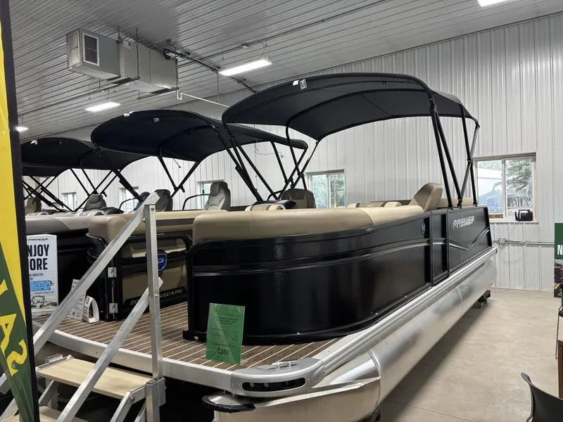 Black 2026 PREMIER SUNSCAPE 200 RL 90HP LEGS BUNK TRAILER DEMO for sale in Fargo, ND