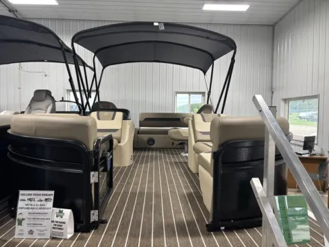 Another view of 2026 PREMIER SUNSCAPE 200 RL 90HP LEGS BUNK TRAILER DEMO for sale in Fargo, ND at McLaughlin's RV and Marine