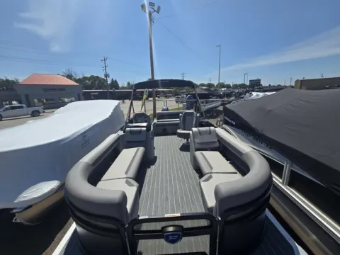 Another view of 2025 PREMIER SUNSCAPE 220 RL 90HP BUNK TRAILER for sale in Fargo, ND at McLaughlin's RV and Marine