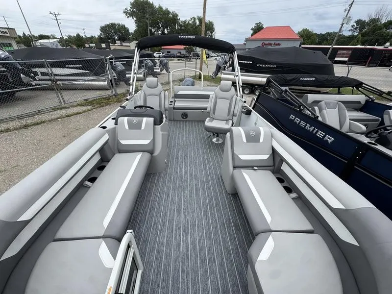 White 2026 PREMIER SUNSCAPE 220 RL 115HP BUNK TRAILER for sale in Fargo, ND