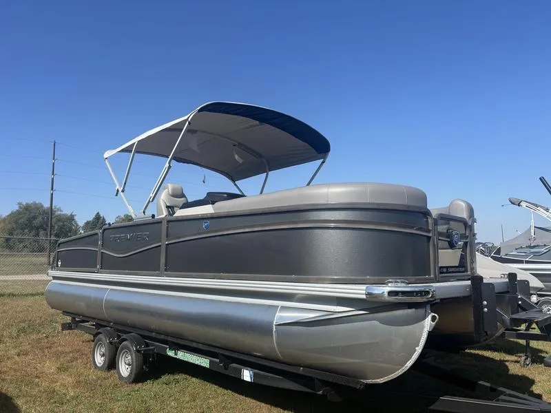 Gray 2025 PREMIER SUNSATION 230 ANGLER 115HP BUNK TRAILER for sale in Fargo, ND