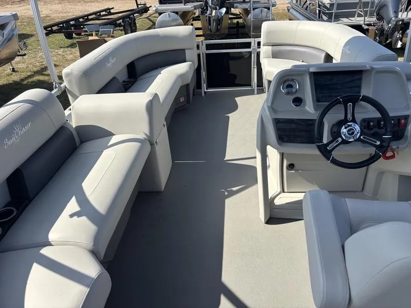 Black 2026 SUNCHASER VISTA 16 LR 9.9HP BUNK TRAILER for sale in Fargo, ND