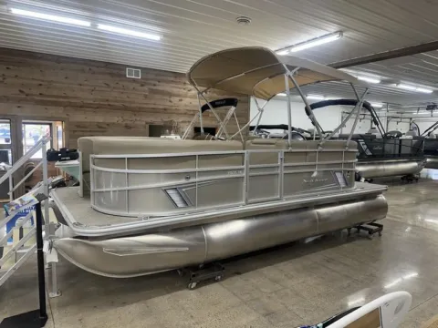 Another view of 2026 SUNCHASER VISTA 18 LR 50HP BUNK TRAILER for sale in Fargo, ND at McLaughlin's RV and Marine