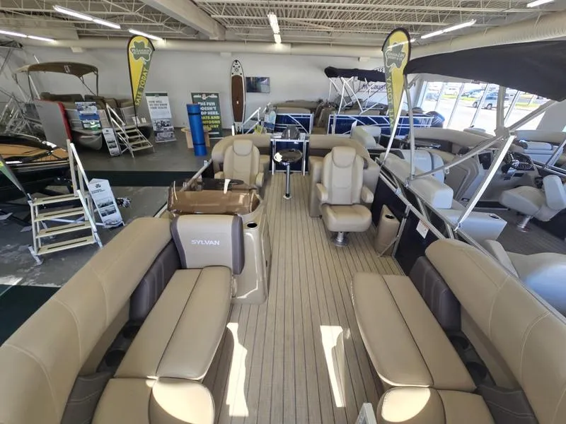 Blue 2026 SYLVAN MIRAGE 820 LZ 90HP BUNK TRAILER for sale in Fargo, ND