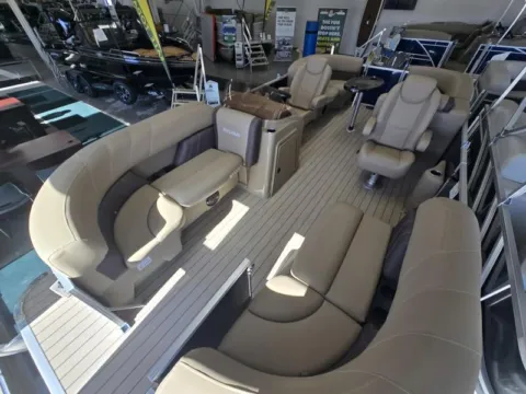 Photos of 2026 SYLVAN MIRAGE 820 LZ 90HP BUNK TRAILER for sale in Fargo, ND at McLaughlin's RV and Marine