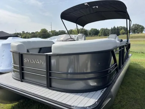 Another view of 2026 SYLVAN MIRAGE 8522 LZ 150HP BUNK TRAILER for sale in Detroit Lakes, MN at McLaughlin's RV & Marine - Detroit Lakes